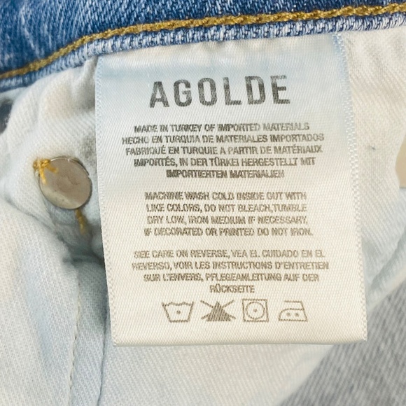 AGOLDE Nico High Rise Slim Fit in Embark Wash Size 28 - Picture 6 of 8